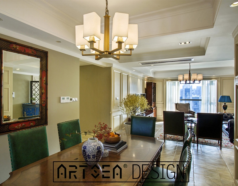 南京公海7108优惠大厅设计装饰—家装案例<岁月鎏金>